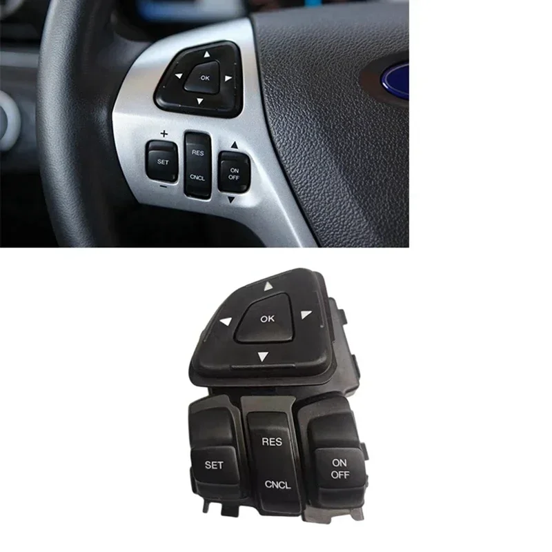 BT4T-9E740-AFW Wheel Cruise Control Switch Multifunction Buttons For Ford Edge 2011-2015 Explorer 2011-2018