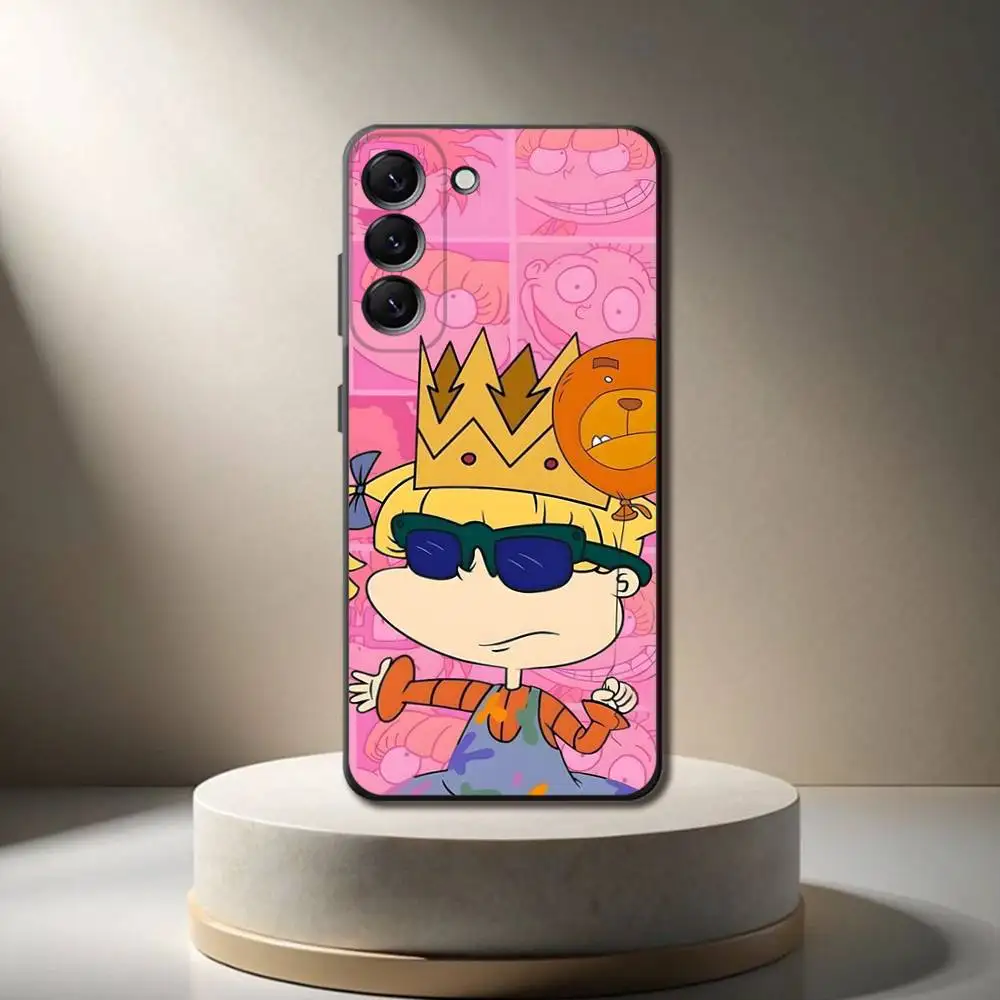 R-Rugrat ChuckieS A-Angelica Phone Case For Samsung Galaxy A 73,72,51,53,52,71,22,5G,Note,J7,8,9 Soft Black Cover