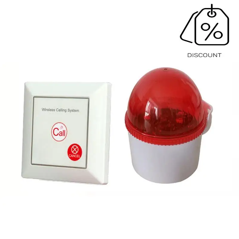 ABMF-Пейджер для сиделки, сигнализация, кнопка SOS, беспроводная сирена для вызова, сигнализация для пожилых людей, пожилых людей, дома с ограниченными возможностями, ванная комната