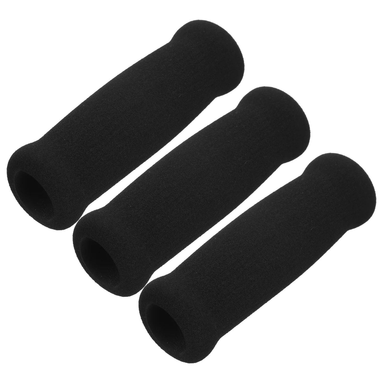 Hiking Pole Handle Walker Foam Sponge Grip Walking Stick Cover 4pcs (black) Reusable Crutch Grips