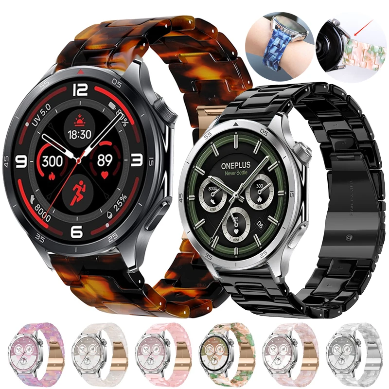22mm Lightweight Resin Strap For Oppo Watch S 4 Pro X X2 Bracelet Band For OnePlus Watch 3 2 2R/OnePlus 46mm/Realme 5 S2/2 3 Pro