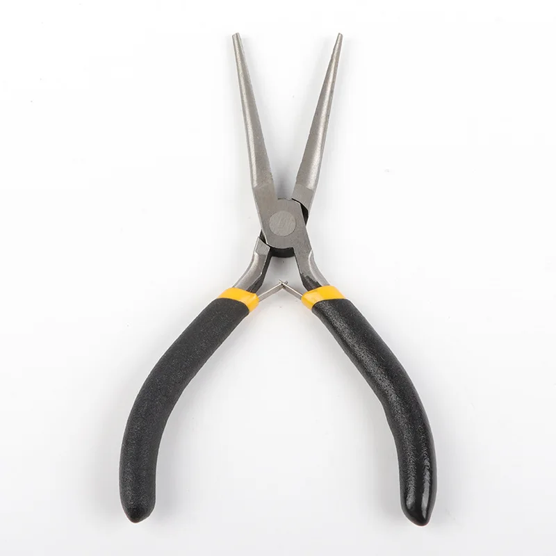 Feronnickel-Kohlenstoffstahl Rundzangen mit Hartmetallspitze für Schmuckherstellung, DIY-Werkzeuge, geeignet für Handarbeit und Perlenarbeiten – Detail 8