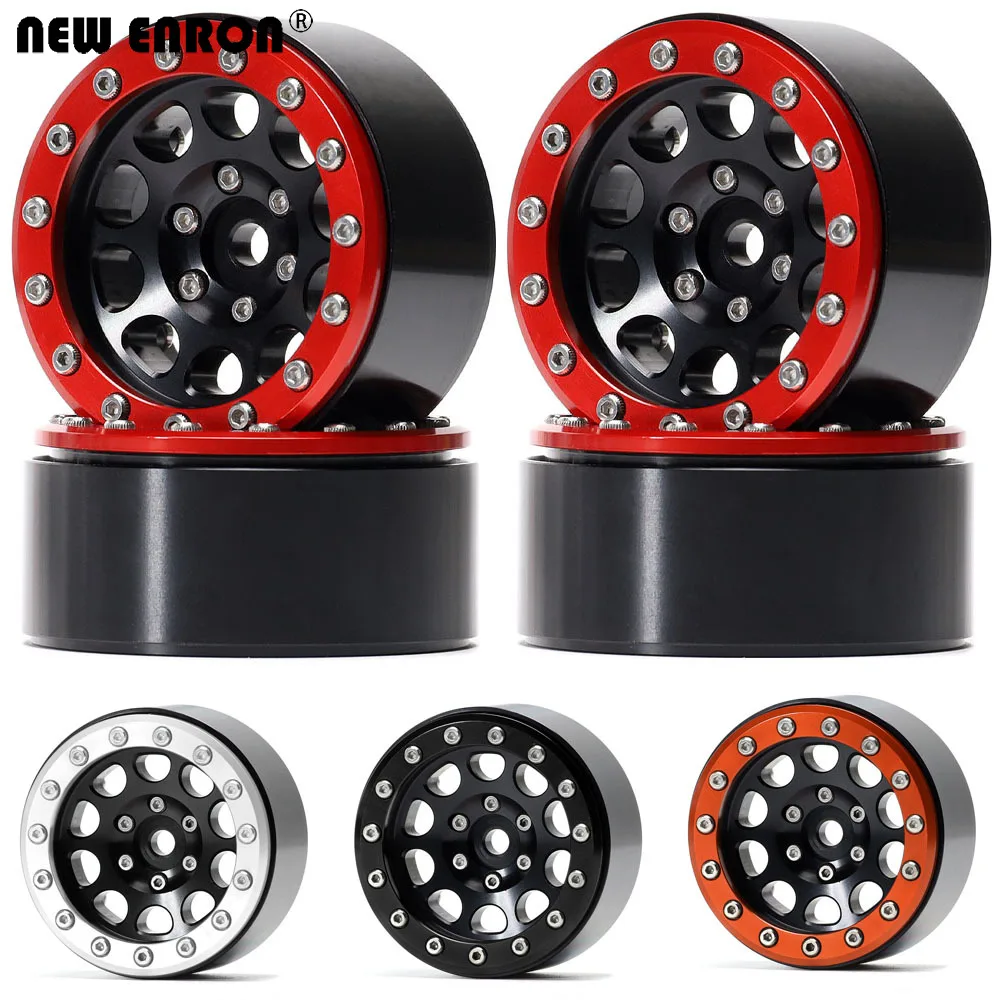 NEW ENRON 4P Alloy 1.9 inch 10 Hole CNC Beadlock Wheels Hub Rims for 1/10 RC Car for Adults D90 Tamiya TRAXXAS RC4WD SCX10 TRX4