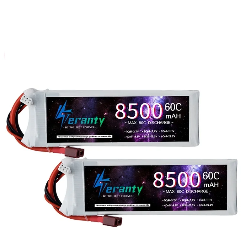 Teranty 7.4 فولت 60C 8500 مللي أمبير 2S يبو بطارية مع T/XT60 التوصيل سيارات بطارية ل RC سيارة قارب شاحنة هليكوبتر طائرة سباق نماذج