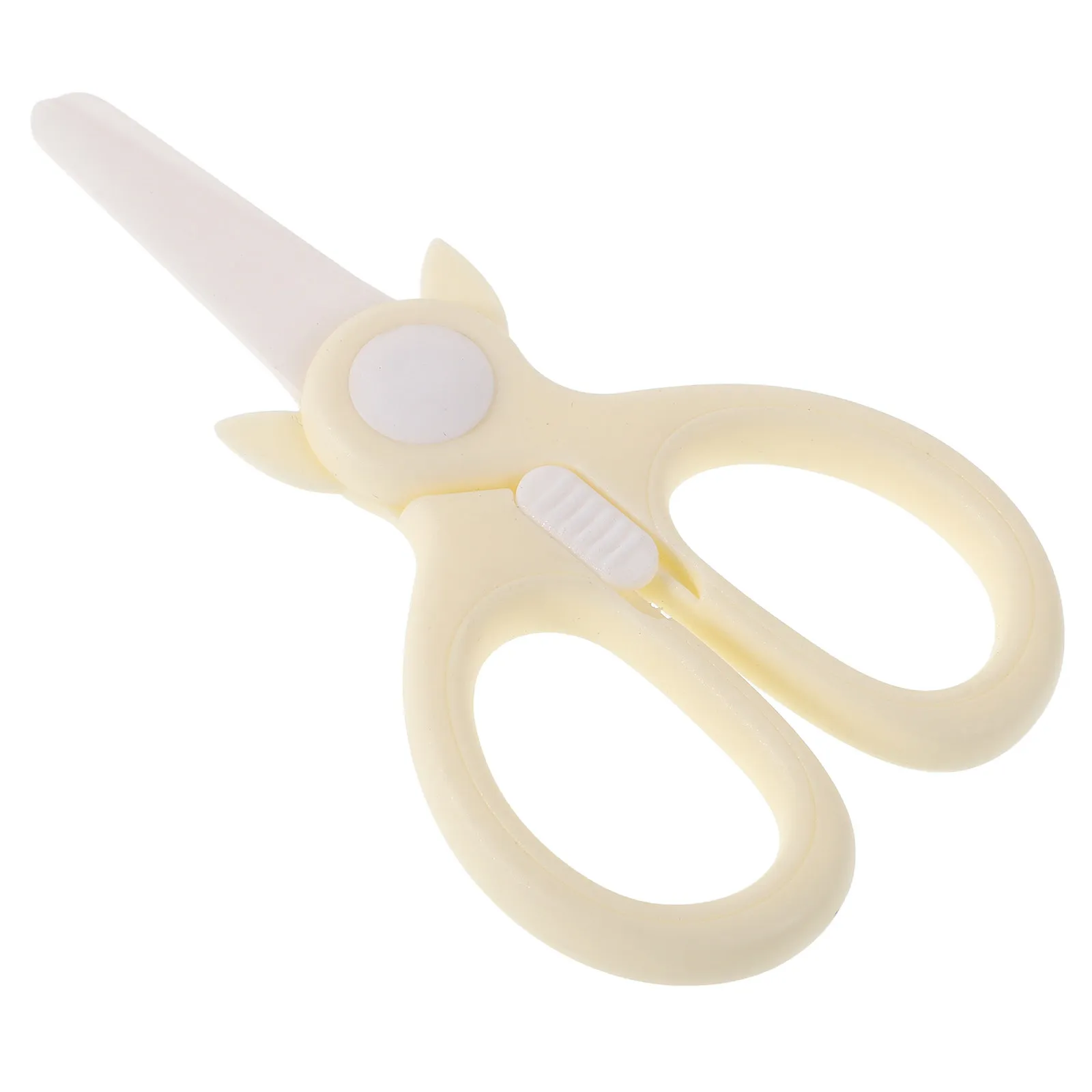 

Ceramic Food Cutter Baby Scissors Portable Multifunctional Kitchen Shears for Meat Noodles Vegetable Cutting Travel Use
