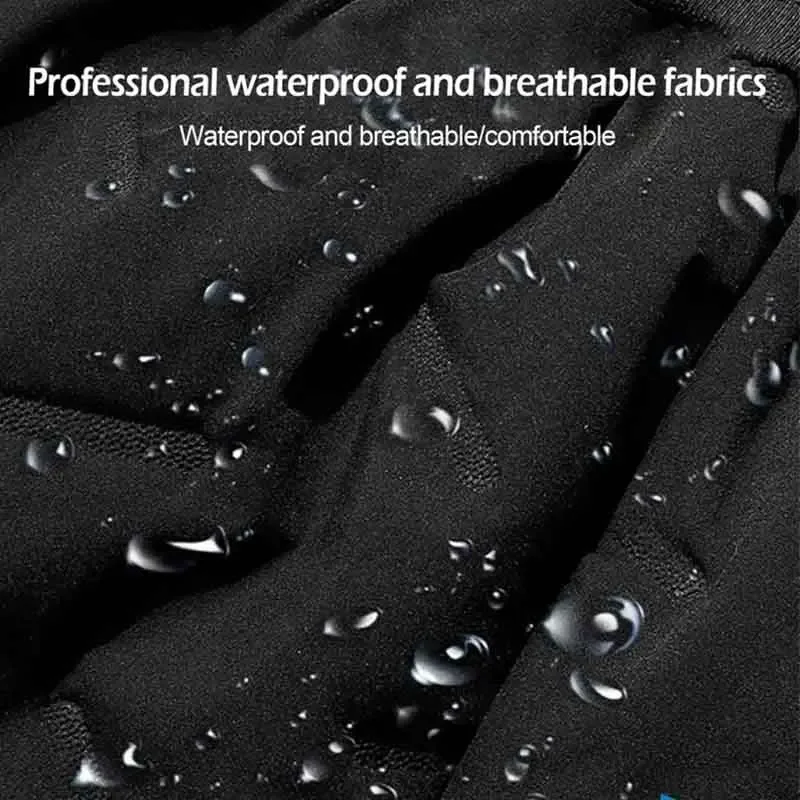 Men's Winter Sweatpants Plush Thick Fleece Lambswool Thermal Casual Waterproof Windproof Warm Cotton Trousers
