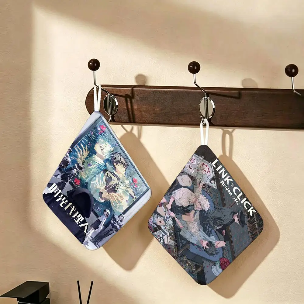 Link-Click 2023 New Anime Hanging Kitchen Towel, Polyester Cotton Material, Wear Resistant Hand Wiping Towel for Home
