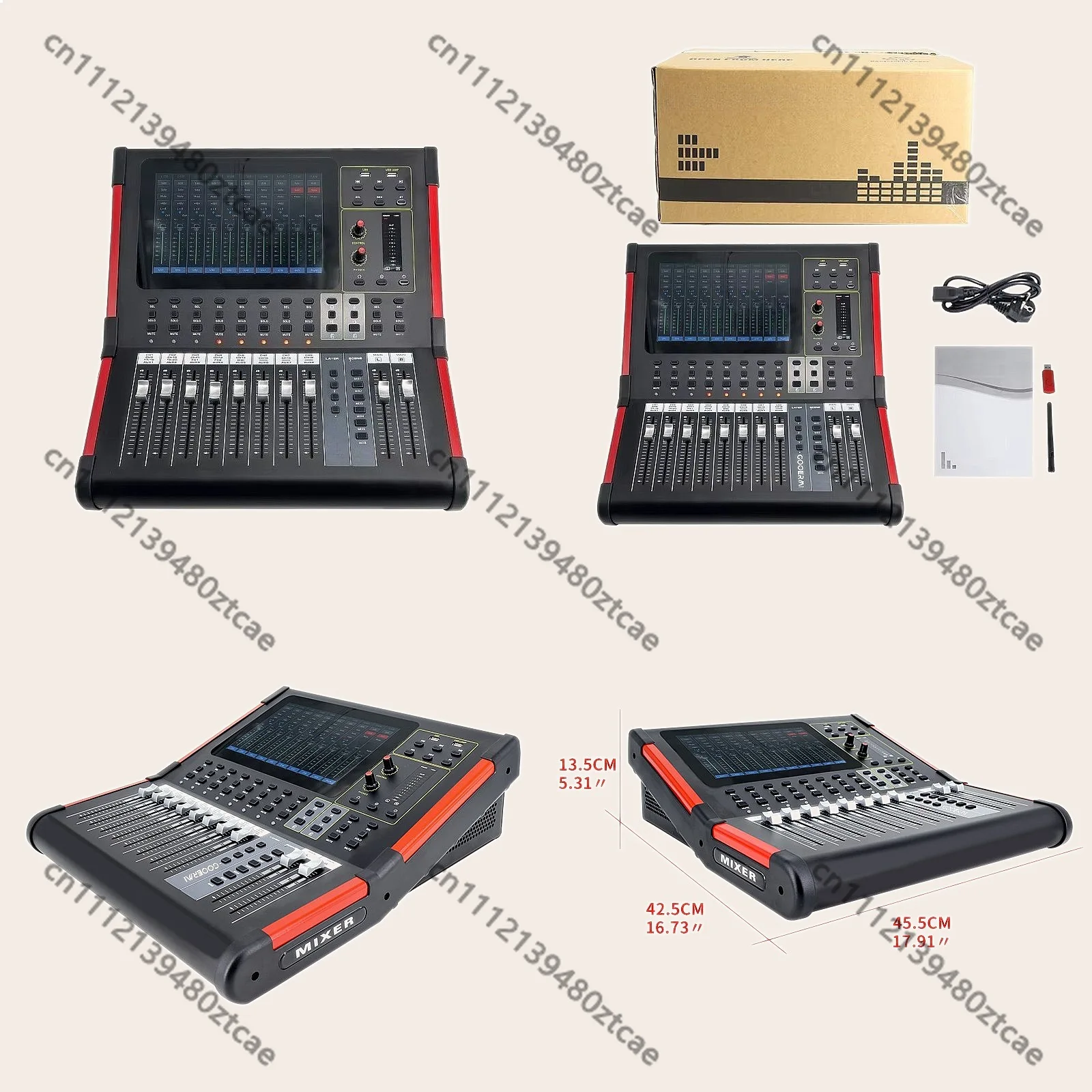 GMC-DM20 Professional 20 Channel Digital Mixer Audio Pro Speaker DJ Sound Mixing Console
