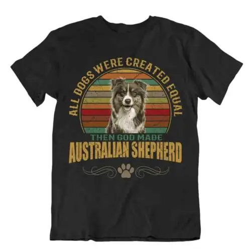 Australischer Schäferhund T-Shirt Geschenk Hunde TShirt Haustier Liebhaber Dog