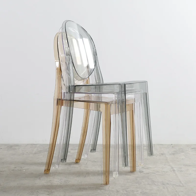 

Nordic Dining Chair Ins Ghost Chair Devil Internet Celebrity Household Plastic Crystal Stool Acrylic Transparent Makeup Chair