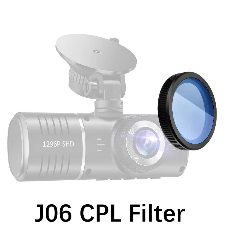 Dash Cam CPL Filter for SUVCON J06 Dash Cam Reduce Glare Reflect CPL Filter