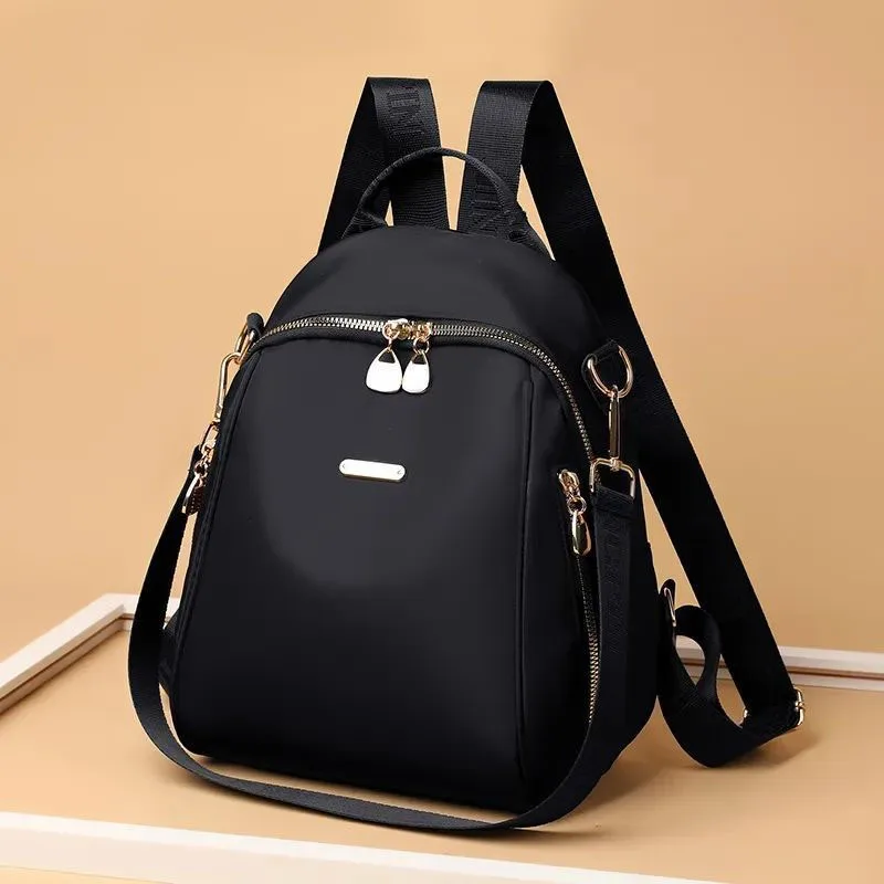 New Fashion Women Backpack Urban Simple Casual Backpack Trend Travel Solid Color Bag Waterproof Lightweight Ladies Bag