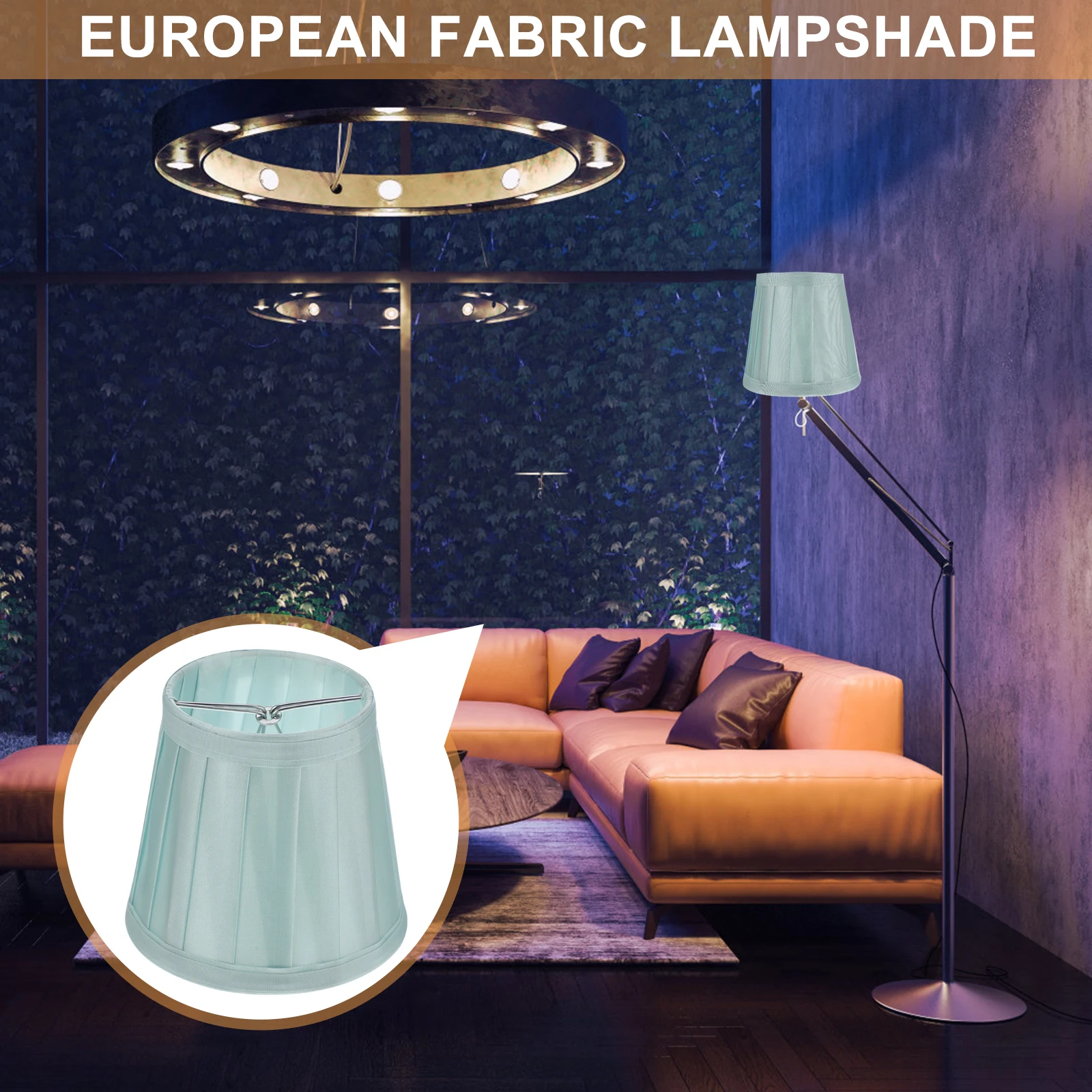 

1pc Premium Cloth Lamp Shade Cover For Chandelier Desk Light Bedside Household Dustproof Decorative Light Diffuser For Bedroom