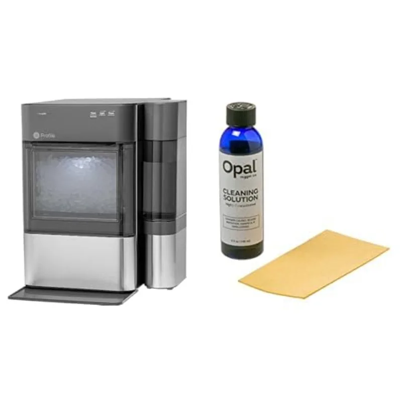 

Countertop Nugget Ice Maker with WiFi Connectivity Stainless Steel Bundle with Cleaning Kit