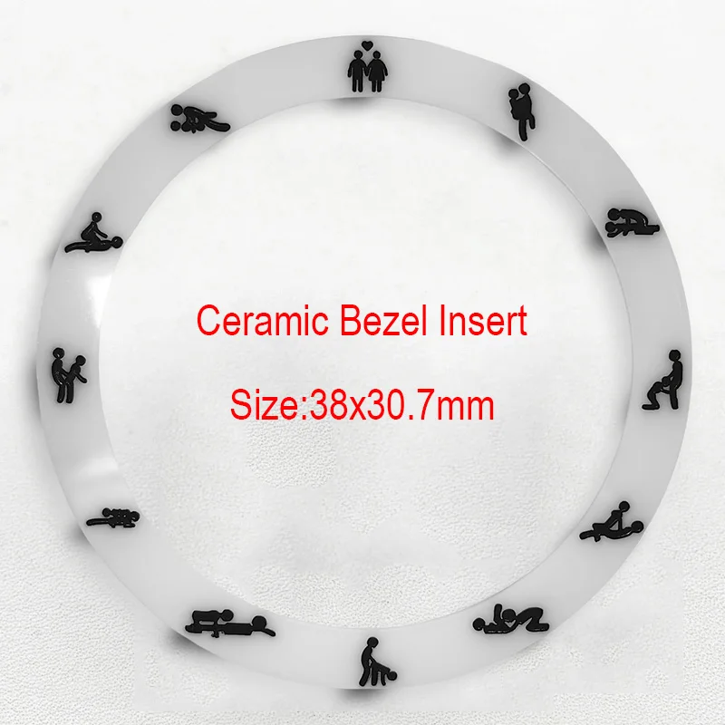 โมด 38*30.7 มม.ขอบเซรามิคส่วนหนึ่งแหวนสำหรับ SKX007 SKX009 SKX171 SRPD ซีมาสเตอร์ GMT นาฬิกา NH35 การเคลื่อนไหวนาฬิกาอะไหล่