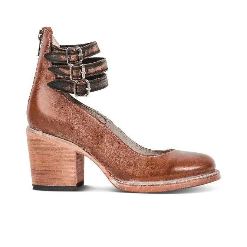 Flache Klassische Sandalen für Damen, Afrikanischer Stil, Quadratischer Absatz, Hohe Absätze, Klobige Freizeitschuhe, Schnürung, Runde Zehenpartie, Riemen, Blockabsatz – Detail 23