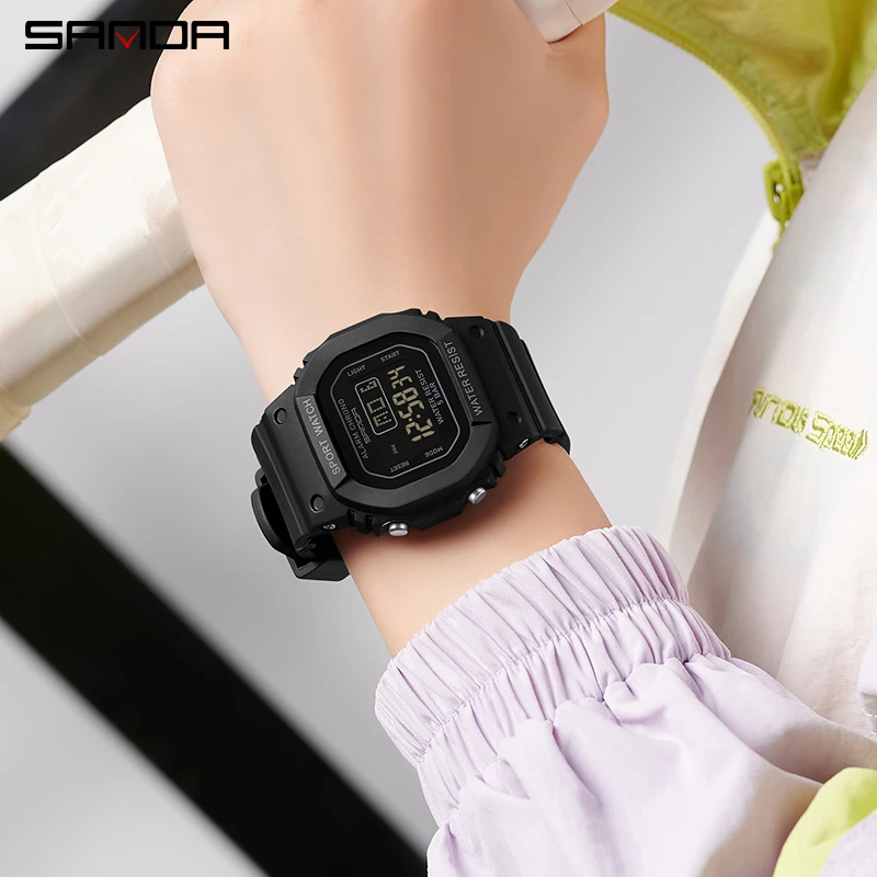 Fashion Sanda 393 Top Brand Boys Girls Led Digital Children Sports For Waterproof Electronic Outdoors Casual Gift Student Watch