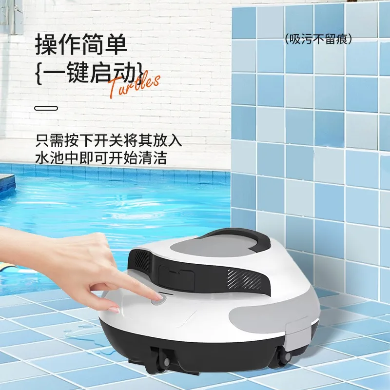 2025 Small swimming pool sewage - fully automatic cleaning robot - filter pool vacuum cleaner