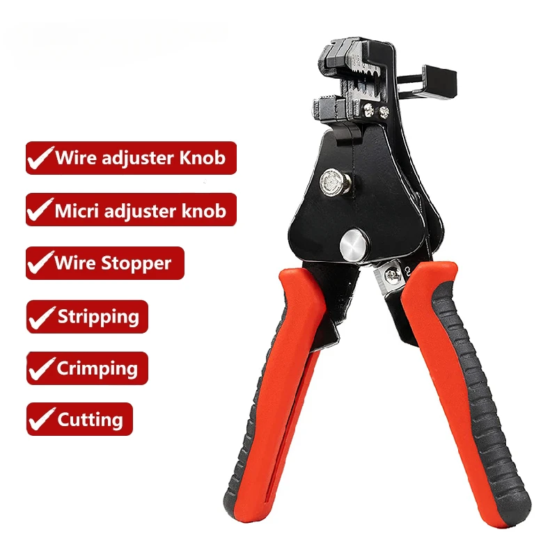 

3in1 Wire Stripper Plier-Bare/Insulated Terminal Crimping Tool, Cutting and Stripping Wires-Handy and Portable Electrical Tool