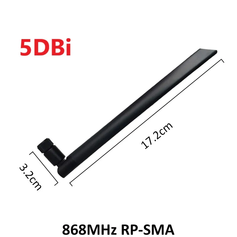 868MHz 915MHz Antenna 5dbi 10PCS RP-SMA Connector GSM IOT antena outdoor antenne gsm 3g 4g extérieur booster waterproof Lorawan