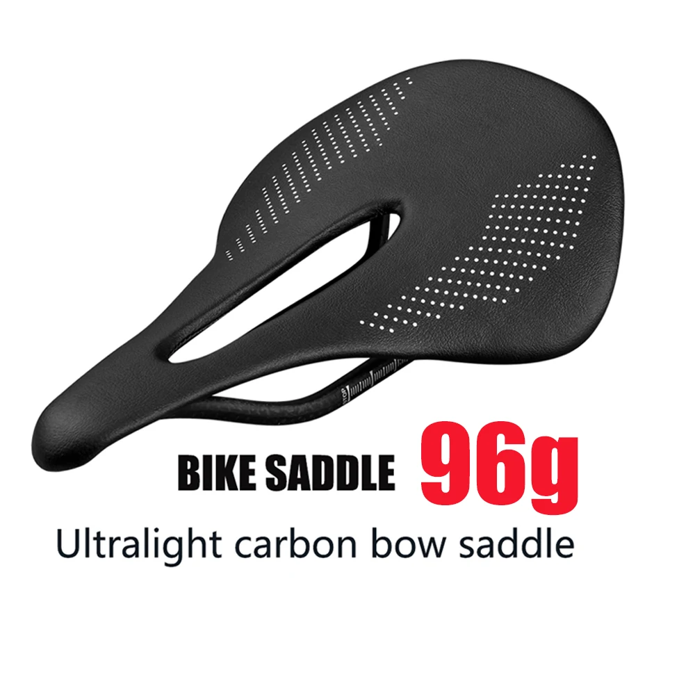 ELITAONE 96G Superleichter Vollcarbon-Rennrad-/MTB-Fahrradsattel 240x143mm Carbon Runde Schiene 7*9mm
