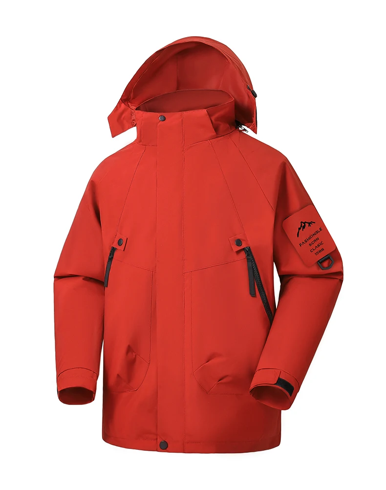 CHRLCK Herren Damen Wanderjacken Wasserdicht Neue Winddichte Windbreaker Camping Klettern Trekking Outdoor-Jacke Unisex – Detail 10