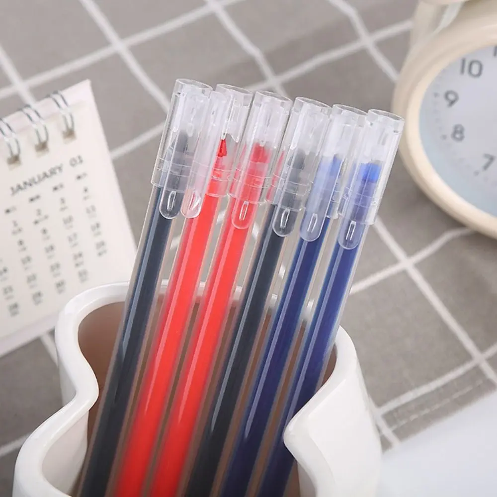 Simple Quick-drying Gel Pen Black/Blue/Red Ink 0.5mm Pen Tip Ballpoint Pen Large-capacity Writing Tool Stationery