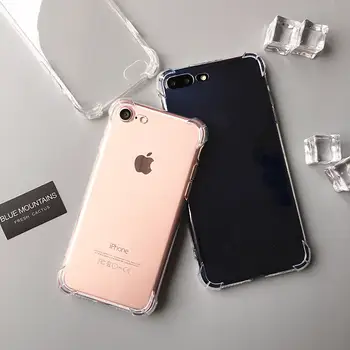 Průhledný měkký TPU kryt pro iPhone 5 5s 6s 6 7 8 Plus X XR XS 11 12 13 14 Pro Max SE 2020 Průhledný, odolný proti nárazům a pádům 12 nejlepší prodej Originální iPhone 6s 64GB - №8