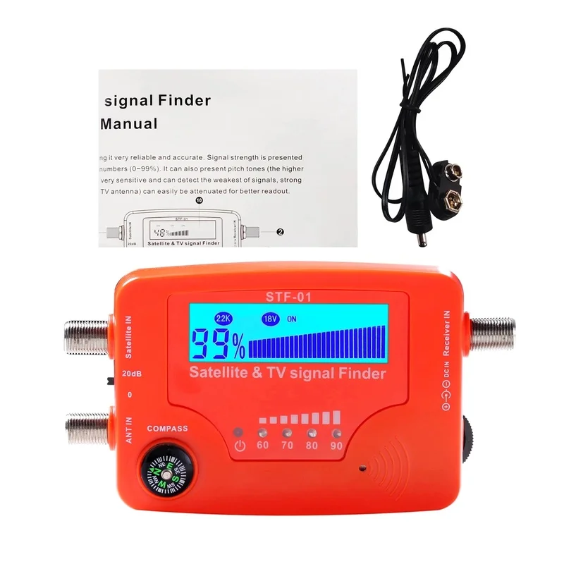

LCD Digital Satellite and TV Antenna Signal Finder Meter for Signal Strength Detection