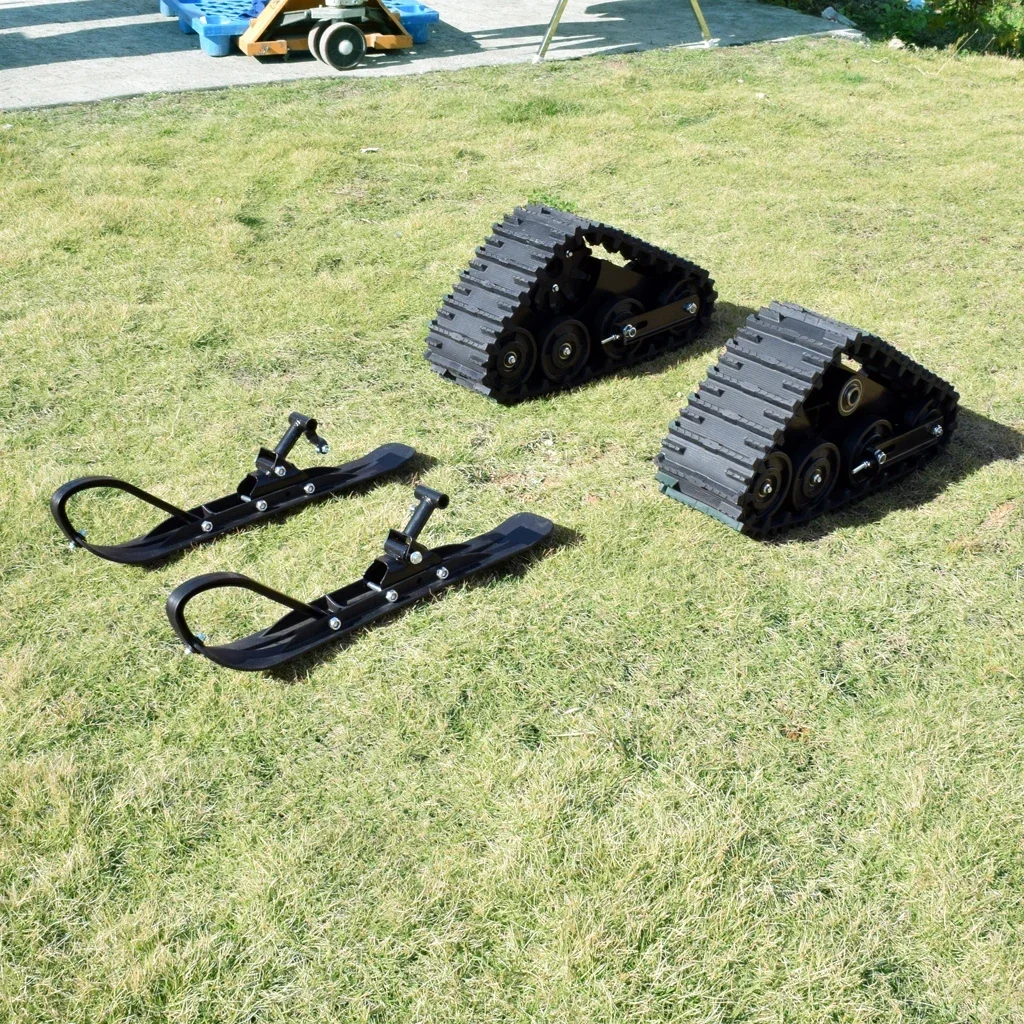 

Sand Snowmobile Tracks with sled Rear wheel assembly For ATV UTV GO KART BUGGY