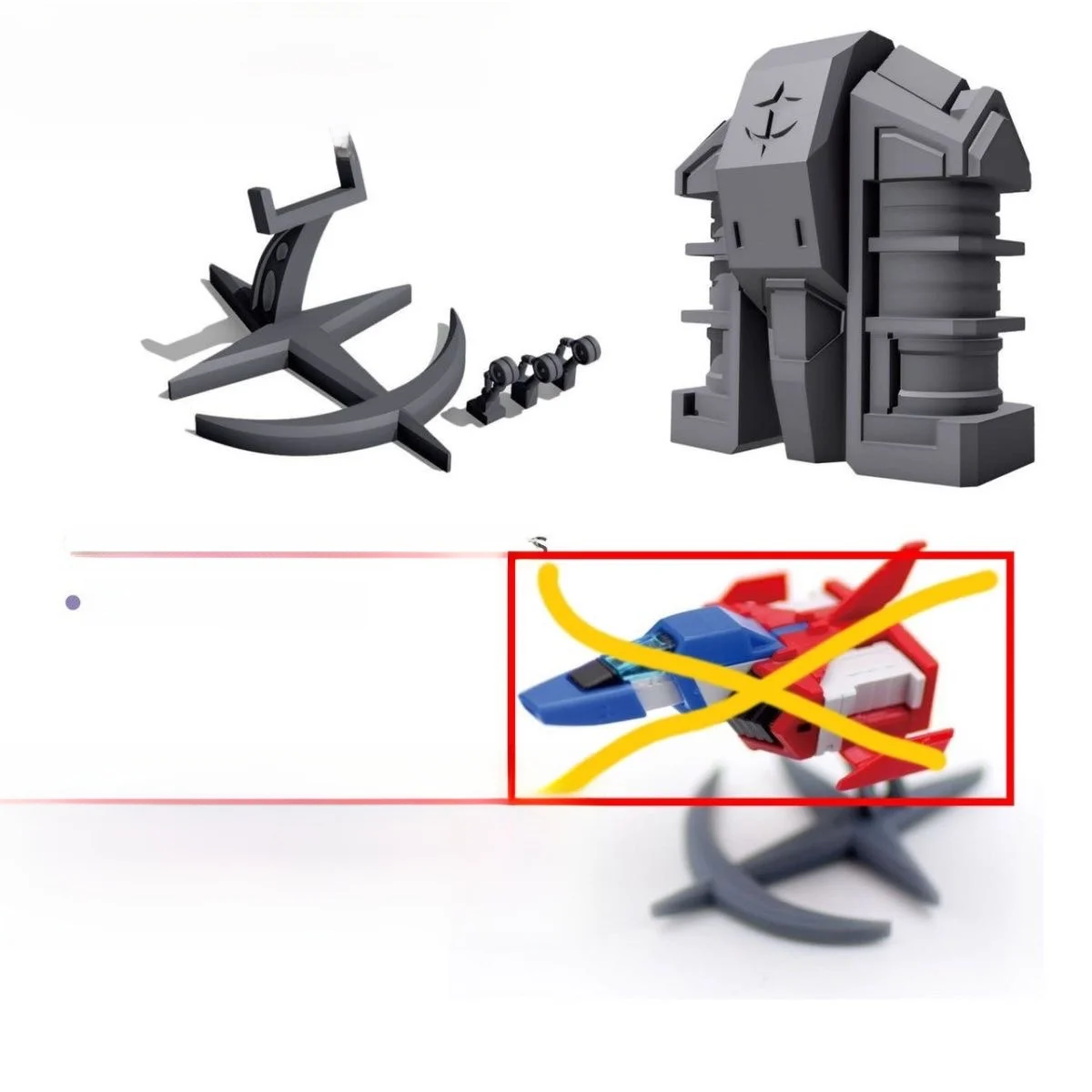 Suporte de Exibição RGU 1144 RX78 Core Fighter para Modelos de Robôs de Anime, Ideal para Montagem e Colecionismo