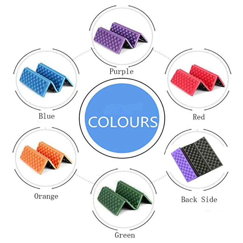 Hiking Foam Mat Portable Climbing Mat Foldable Cushion Lightweight Waterproof Beach Mat Outdoor Camping Carpet Chair Cushion