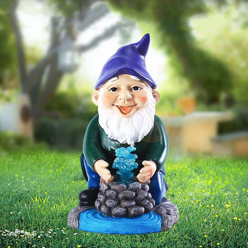 

Garden Gnome Solar Outdoor Resin Craft Lawn Decoration Lawn Light Adornment Yard nament Solar Resin Light Waterproof