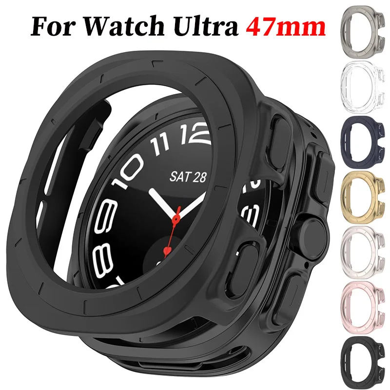 Capa Protetora Fosca para Samsung Galaxy Watch Ultra 2025 47mm 7Ultra, Case de PC com Proteção Total, Acessórios