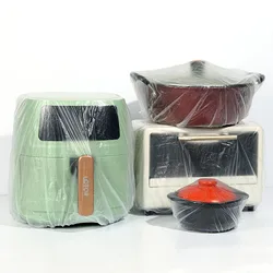 10pcs Disposable Dust Covers Large Capacity Plastic Transparent Kitchen Appliances Fans Rice Cooker Dust Insect Prevention Cover