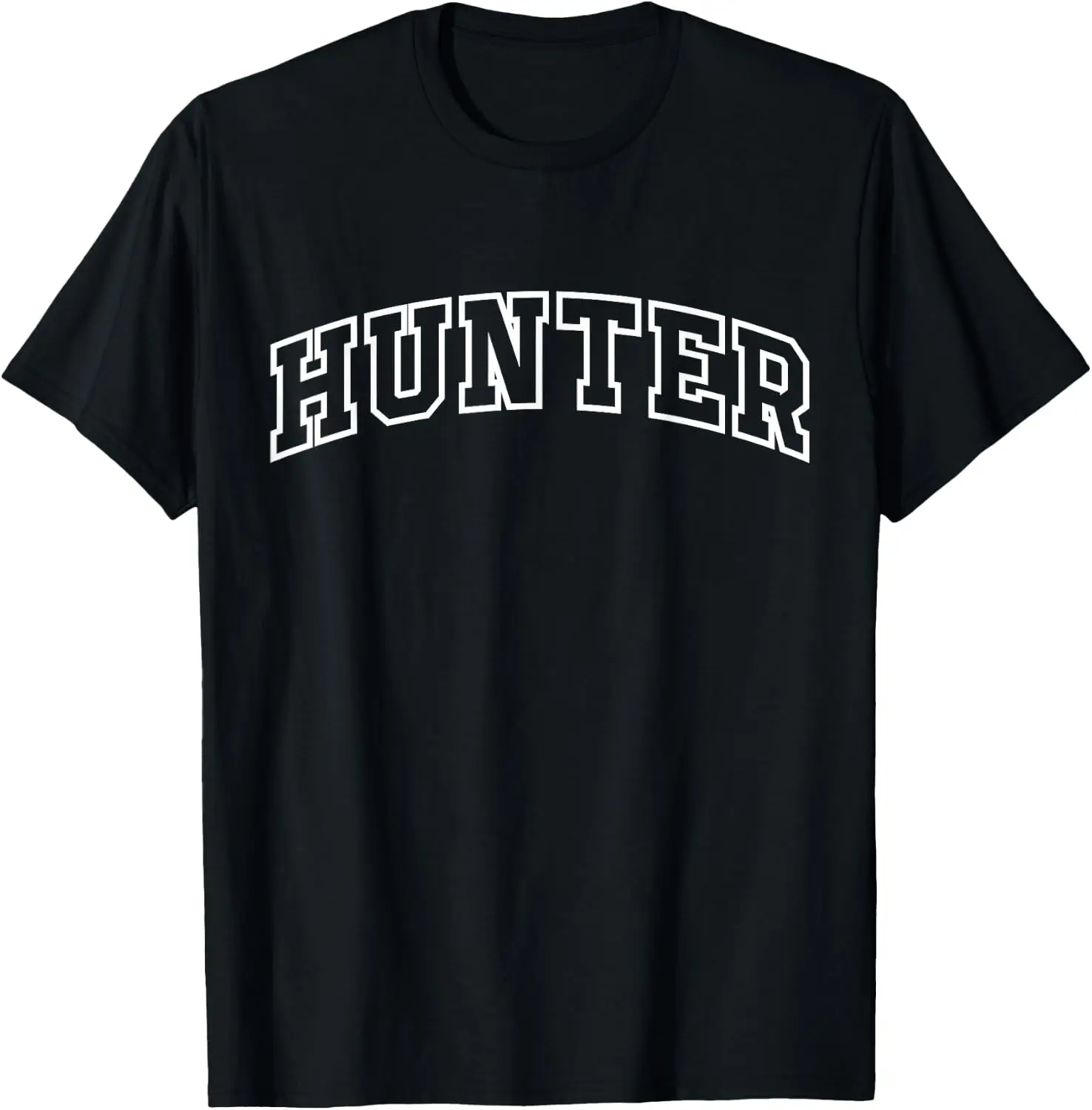 Hunter Funny Athletic Lettering Hunting Gifts Men T-Shirt 100% Cotton Trendy Y2K Short-Sleeve Tee-Soft, Quick-Drying,