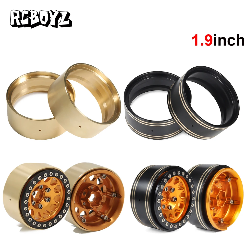 

1.9inch 95g Brass Wheel Rim for 1/10 RC Crawler Car Axial SCX10 Wheel Weights Clamp Rings for Traxxas TRX-4 VS4-10 Upgrade Parts