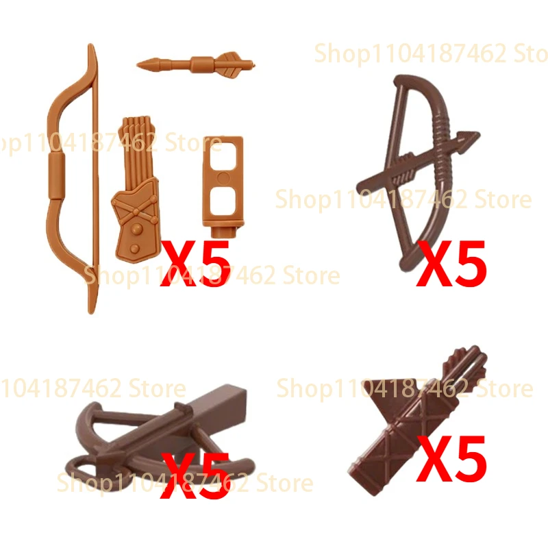 MOC Militär-Figuren Soldaten-Zubehör Bausteine Film-Charaktere Waffen Gewehr Speer Pfeil Schwert DIY Mini-Bausteine Spielzeug H28