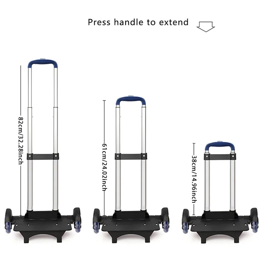 SUN EIGHT Kid Trolley Backpack Wheeled Bag School Bag For Children Wheels Expandable Rod High Function Trolly