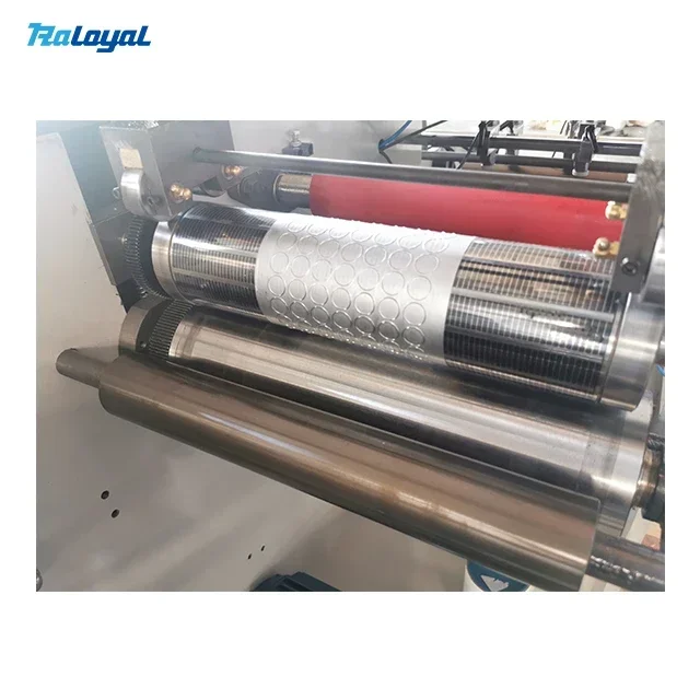 Raloyal Small Roll 350mm Adhesive Paper Label Rotary Die Cutting Slitting Machine