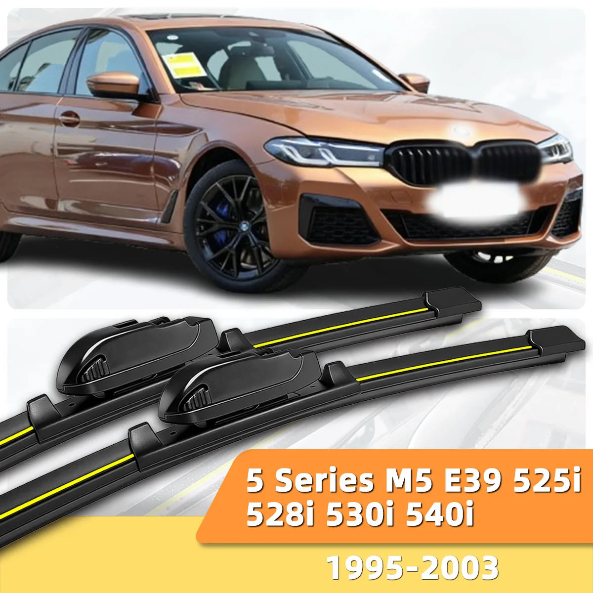 

2PCS Wiper For Car Front Windshield Wipers Suitable For BMW 5 Series M5 E39 525i 528i 530i 540i (1995-2003) Durable Wipers