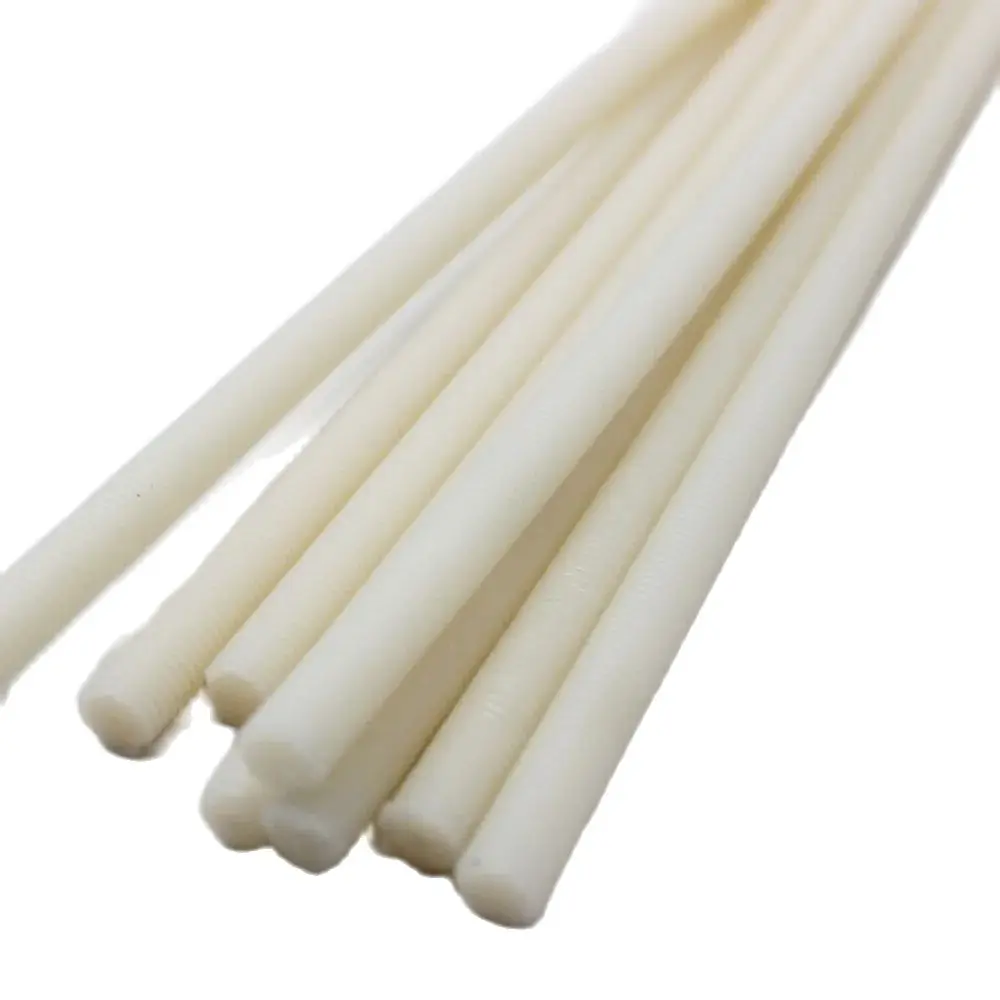 Imagem -03 - Nylon Plástico Rosqueou Ros Studding o Parafuso Prisioneiro m4 m5 m6 m8 M10 M12 M16 M20 o