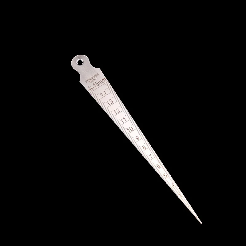 Hot Sale 1-15mm Ruler Welding Inspection Stainless Steel Welding Taper Gauge Wedge Feeler Metric Imperial Measuring Tool