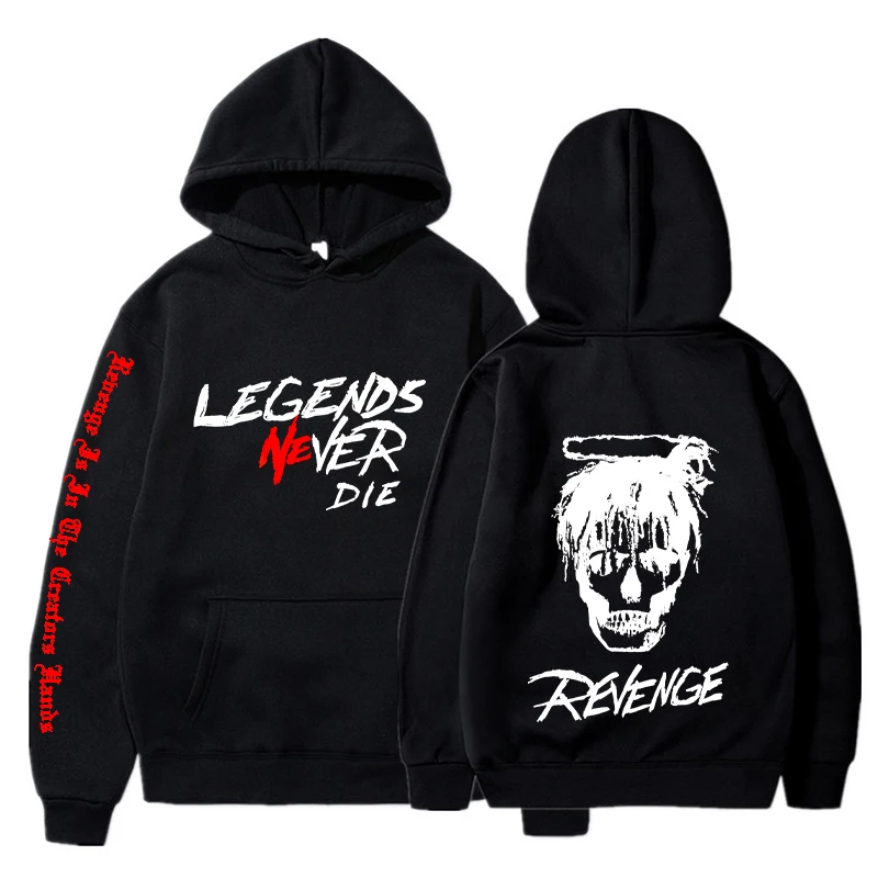 Revenge Legends Never Die Hoodies Men Fashion Long Sleeve Sweatshirts Women Casual Harajuku Streetwear Hooded Pullovers Sudadera