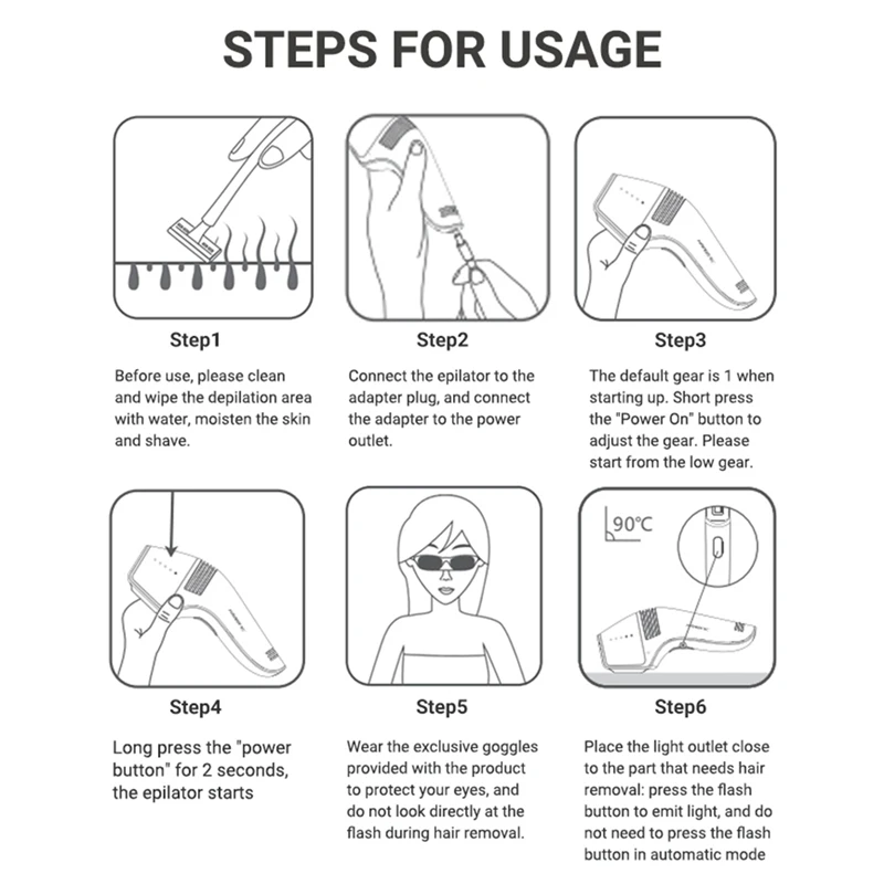 Лазерный эпилятор для удаления волос, безболезненный, подмышки, бикини для лица для женщин, триммер для бикини, точка замерзания, Depilador-ABLE
