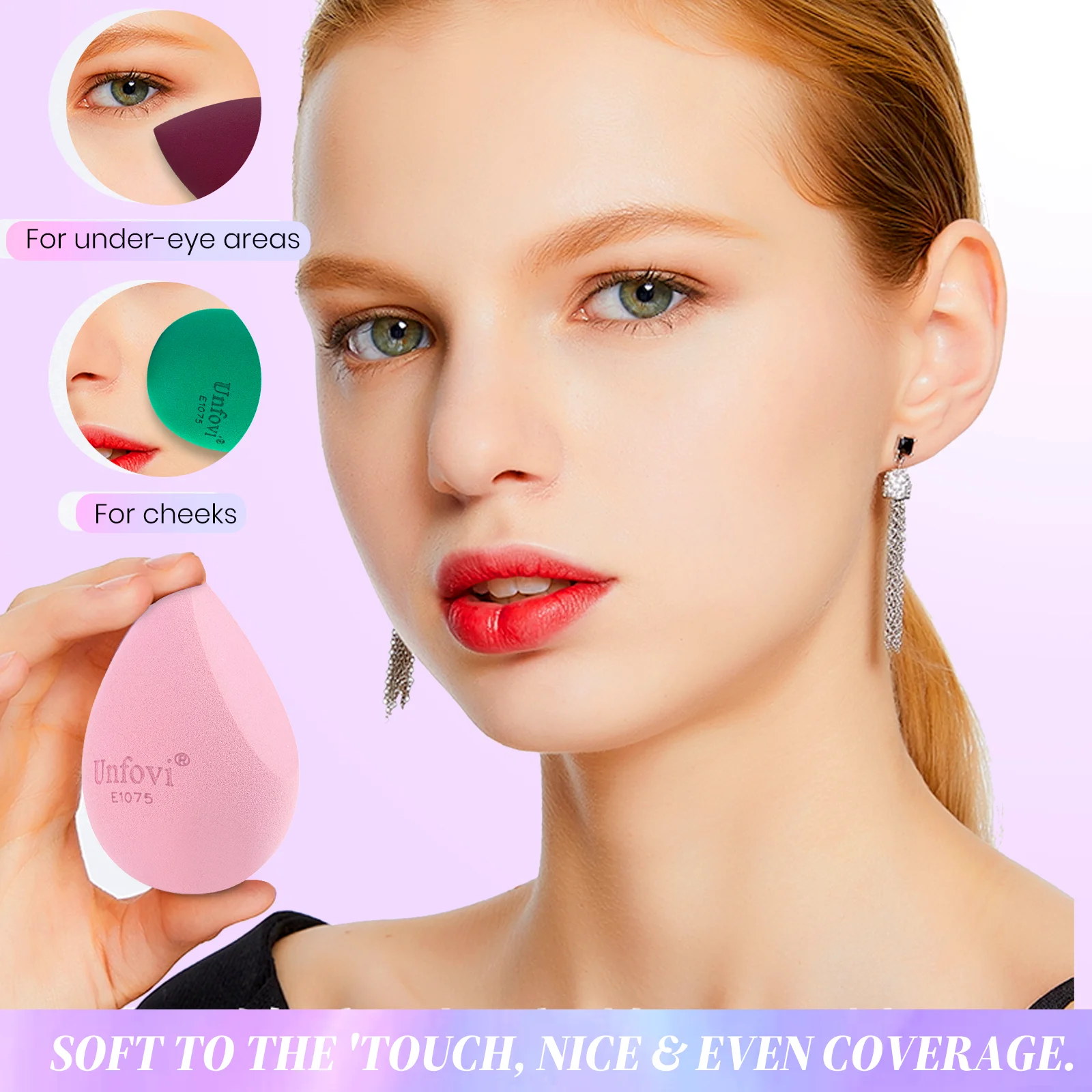 Ensemble d'éponges de maquillage douces, 7 paquets, œuf cosmétique pour une Application facile, facile à nettoyer et à transporter, éponges en forme d'œuf de haute qualité