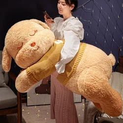 80cm-160cm Giant Dog Plush Toy Stuffed Dog Big Size Soft Doll Fluffy Animal Dog Throw Pillow Cushion Kids Toys