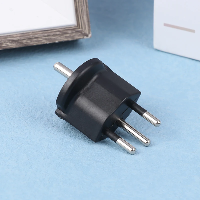 1Pc Plug Travel Adapter Europe German TO Swiss Plugs 10A 250V Power Plug EU To Switzerland Electrical Plug Adapter