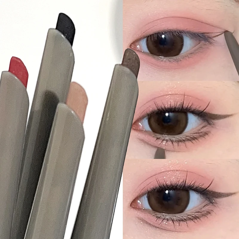 Wodoodporny żel do konturowania oka ołówek szybkoschnący matujący wygładzający Eyeliner długotrwały leżący długopis jedwabnik koreański pigmenty makijaż oczu