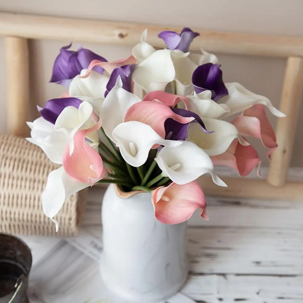 

Calla Lily Table Centerpieces Washable Artificial Calla Lily Realistic Artificial Callalily Branches for Home Office